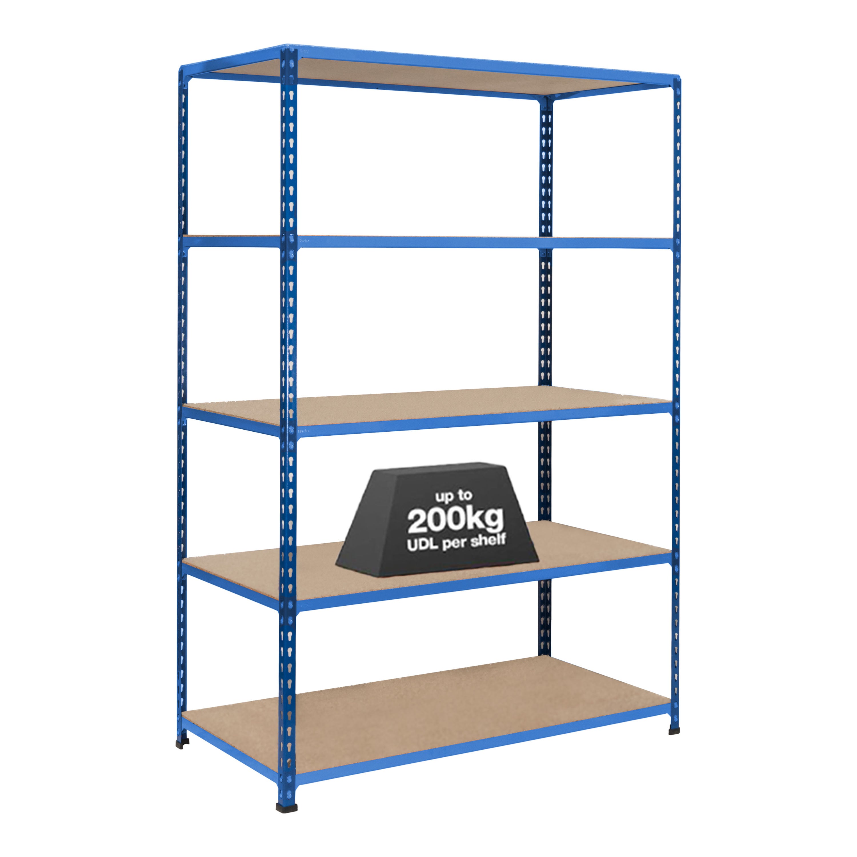 1x Storalex SX200 Industrial Shelving 1830mm High 200kg Blue
