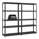 2x MT Metal Shed Shelving - 1800mm High - 90/130kg - Black