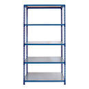 2x SX200 Industrial Shelving - 1830mm High - 200kg - Steel - Blue