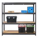 4x HRX Heavy Duty Garage Shelving - 1770mm High - up to 600kg - Grey