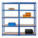 2x VRS Industrial Shelving - 2130mm High - 200/280kg - Blue