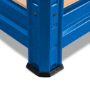 4x HRX Heavy Duty Shelving - 1770mm High - Blue with 8x 62L Wham DIY Plastic Storage Boxes