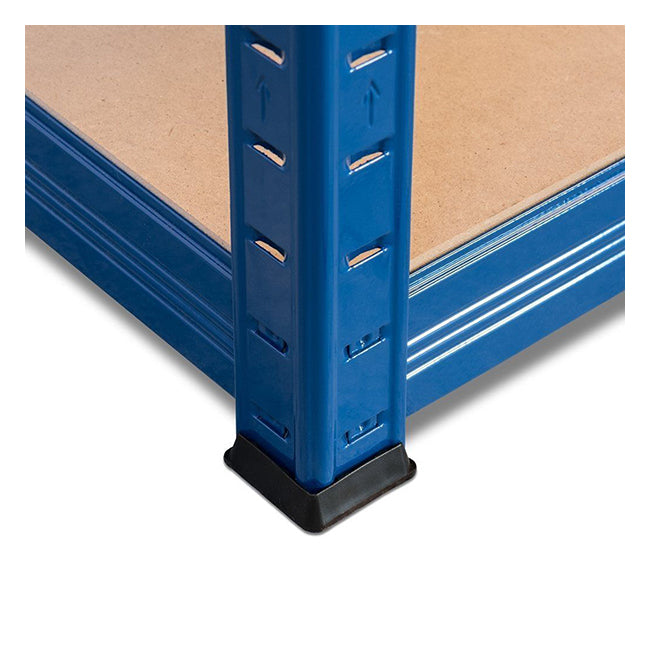 3x VRS Shelving Unit - 1800mm High - Blue with 8x 60L Wham Plastic Storage Boxes