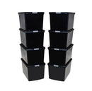 4x HRX Heavy Duty Shelving - 1770mm High - Grey with 8x 62L Wham DIY Plastic Storage Boxes