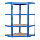 2x VRS Corner Shelving - 1600mm High - 200/280kg - Blue