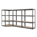 3x VRS Corner Shelving - 1600mm High - 200/280kg - Grey