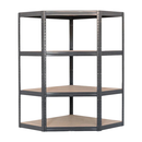 2x VRS Corner Shelving - 1600mm High - 200/280kg - Grey
