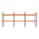 3x Pallet Racking Bays 900mm deep - Holds Standard Pallets (1200w x 1000d mm) - Blue & Orange
