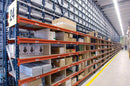 1x Mecalux Heavy Duty Longspan Shelving Extension Kit - 2500mm High - Blue & Orange