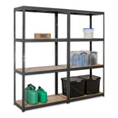2x VRS Garage Shelving - 1600mm High - 200kg - Grey