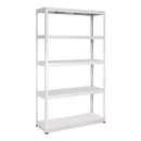 4x MT Metal Shed Shelving - 1800mm High - 90/130kg - White