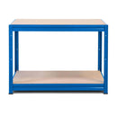1x HRX Heavy Duty Workbench - 870mm High - 600kg - Blue