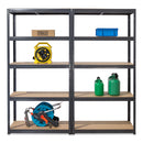 2x VRS Shelving Units - 1800mm High - Grey with 12x 33.5L Really Useful Boxes