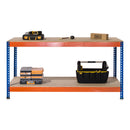 1x SX400 Workbench - 915mm High - 400kg - Chipboard - Blue/Orange