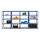 4x VRS Industrial Shelving - 1800mm High - 200/280kg - Blue