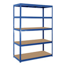 3x VRS Garage Shelving - 1800mm High - 200/280kg - Blue