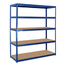 3x VRS Heavy Duty Shelving - 1800mm High - 200/280kg - Blue