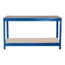 1x HRX Heavy Duty Workbench - 870mm High - 600kg - Blue