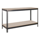 1x CRW Heavy Duty Workbench - 915mm High - 400kg - Chipboard - Grey