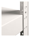 4x MT Metal Shed Shelving - 1800mm High - 90/130kg - White
