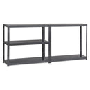 2x MT Metal Shed Shelving - 1800mm High - 90/130kg - Grey