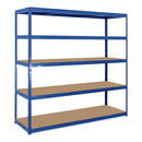 2x VRS Garage Shelving - 1800mm High - 200/280kg - Blue