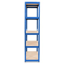 2x VRS Garage Shelving - 1800mm High - 200/280kg - Blue