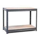 2x HRX Heavy Duty Workbenches - 870mm High - 600kg - Grey