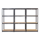 3x VRS Shelving Units - 1600mm High - Grey with 12x 33.5L Really Useful Boxes