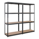2x VRS Shelving Units - 1600mm High - Grey with 12x 33.5L Really Useful Boxes