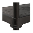 4x PTR Plastic Shed Shelving - 1330mm High - 20kg - Charcoal