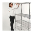 1x Eclipse Chrome Wire Shelving - 1820mm High - 300kg
