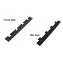Garage Interlocking Ramped Female Edges - All Patterns - Black/Yellow