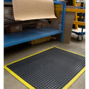 Bubblemat Anti-Fatigue Mat - Black & Yellow