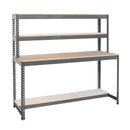 CRW Workstation - 1670mm High - 500kg - Chipboard - Grey