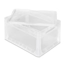Euro Containers with Hinged Lids - Clear - All Sizes