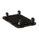 Linkable Plastic Dollies - Black - 100kg