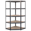 2x VRS Garage Corner Shelving - 1800mm High - 200/280kg - Grey