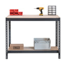 2x CRW Workbenches - Lower Half Shelf - 915mm High - 400kg - Chipboard - Grey