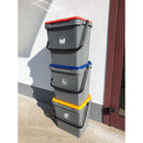 3x 30L Recycling Bins with Flip Lids