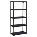 1x PTR Plastic Shed Shelving - 1760mm High - 20kg - Charcoal