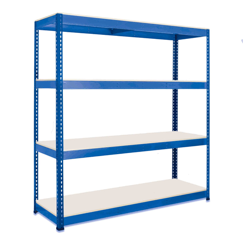 1x SX400 Industrial Shelving - 1677mm High - 400kg - Melamine - Blue