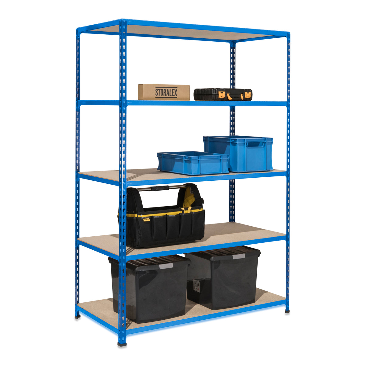 1x Storalex SX200 Industrial Shelving 1830mm High 200kg Blue