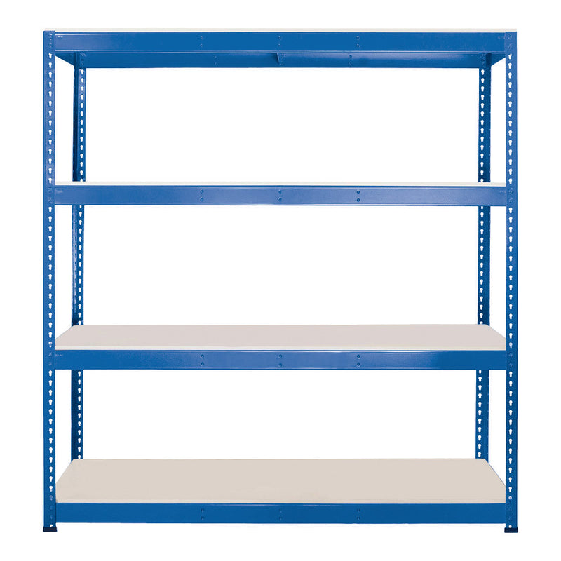 1x SX400 Industrial Shelving - 1677mm High - 400kg - Melamine - Blue