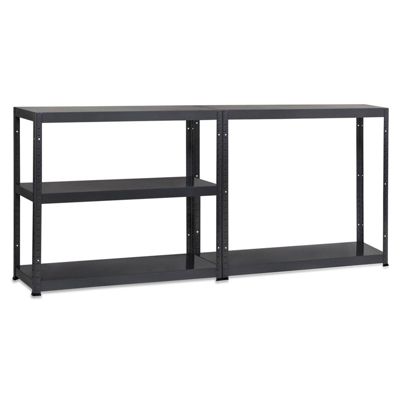 1x MT Metal Shelving - 1800mm High - 90/130kg - Black