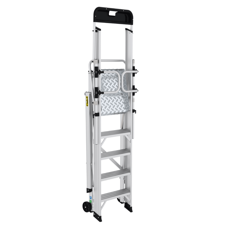 Climb-It Large Platform Folding Steps with Safety Gates