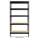 2x MSR Garage Shelving - 1800mm High - Up to 300kg - Black