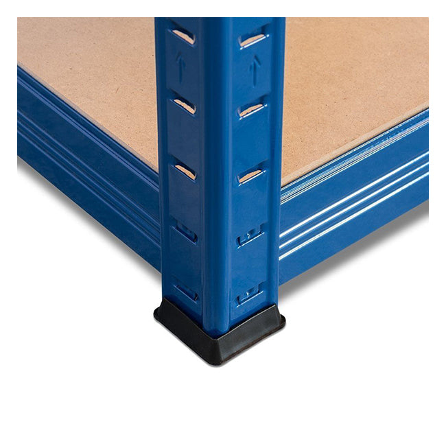 2x VRS Shelving Unit - 1600mm High - Blue with 8x 60L Wham Plastic Storage Boxes