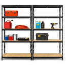 2x MSR Garage Shelving - 1800mm High - Up to 300kg - Black