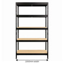 2x MSR Garage Shelving - 1800mm High - Up to 300kg - Black